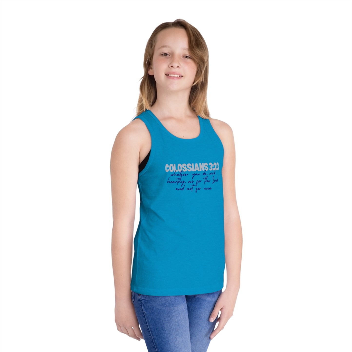 Colossians 3:23 Scripture Kids Tank Top