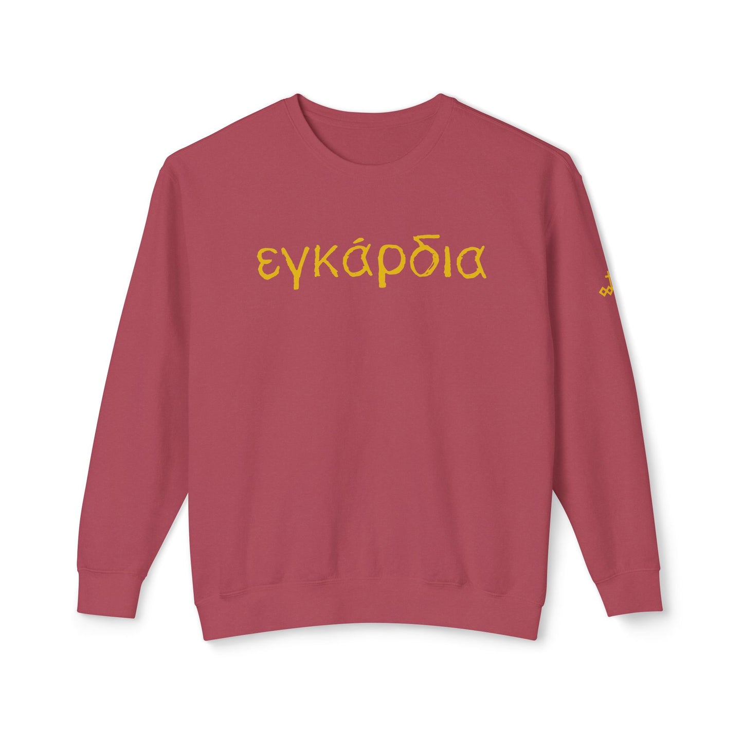 Greek "Heartily" Lightweight Crewneck Sweatshirt