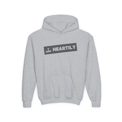 Bordered Name & Logo Youth Hoodie