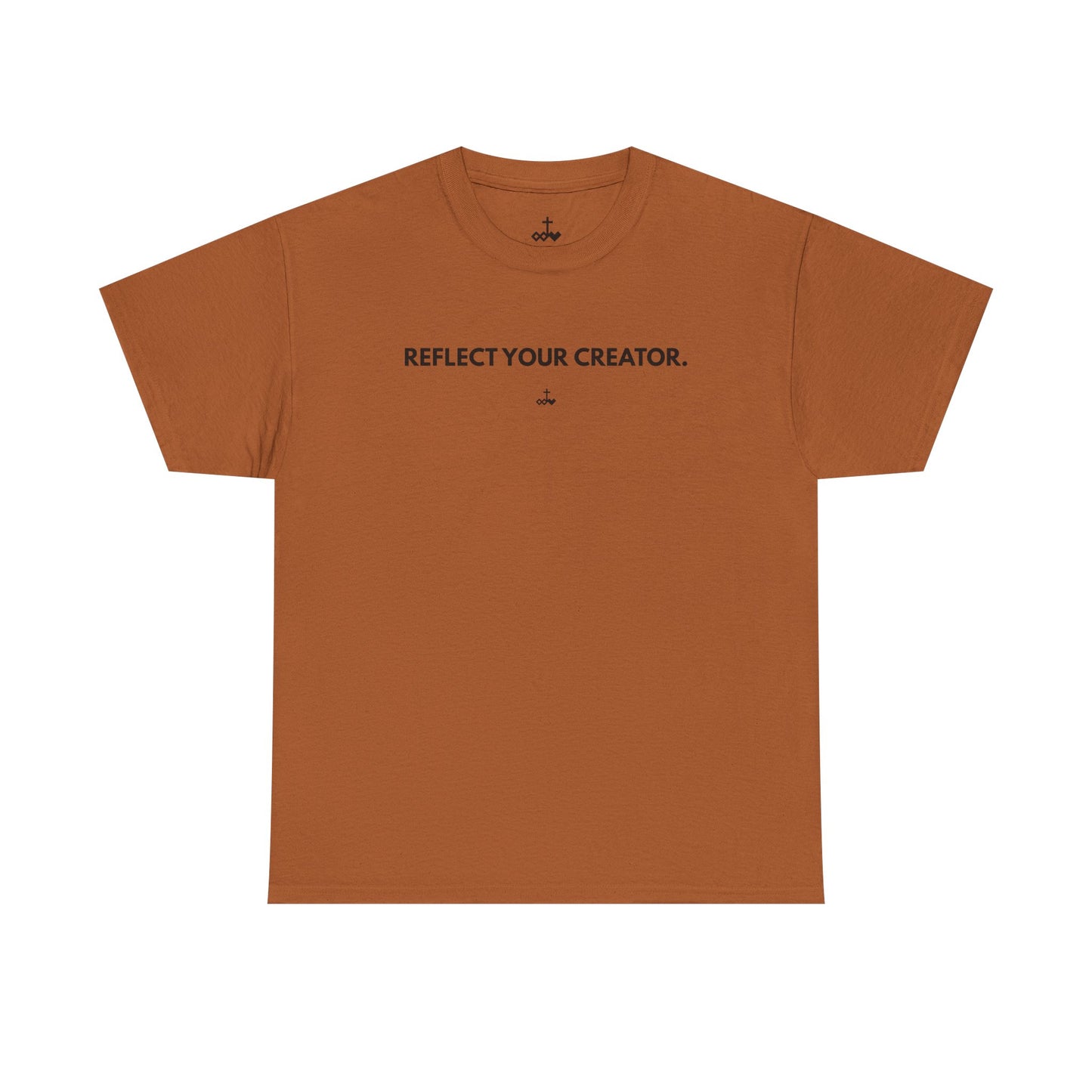 "Reflect Your Creator" Unisex Heavy Cotton Tee, Inspirational Graphic Shirt