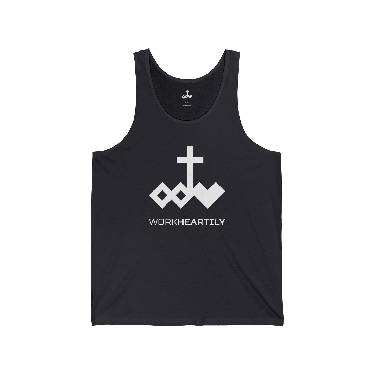Logo & 'Work Heartily' Tank Top