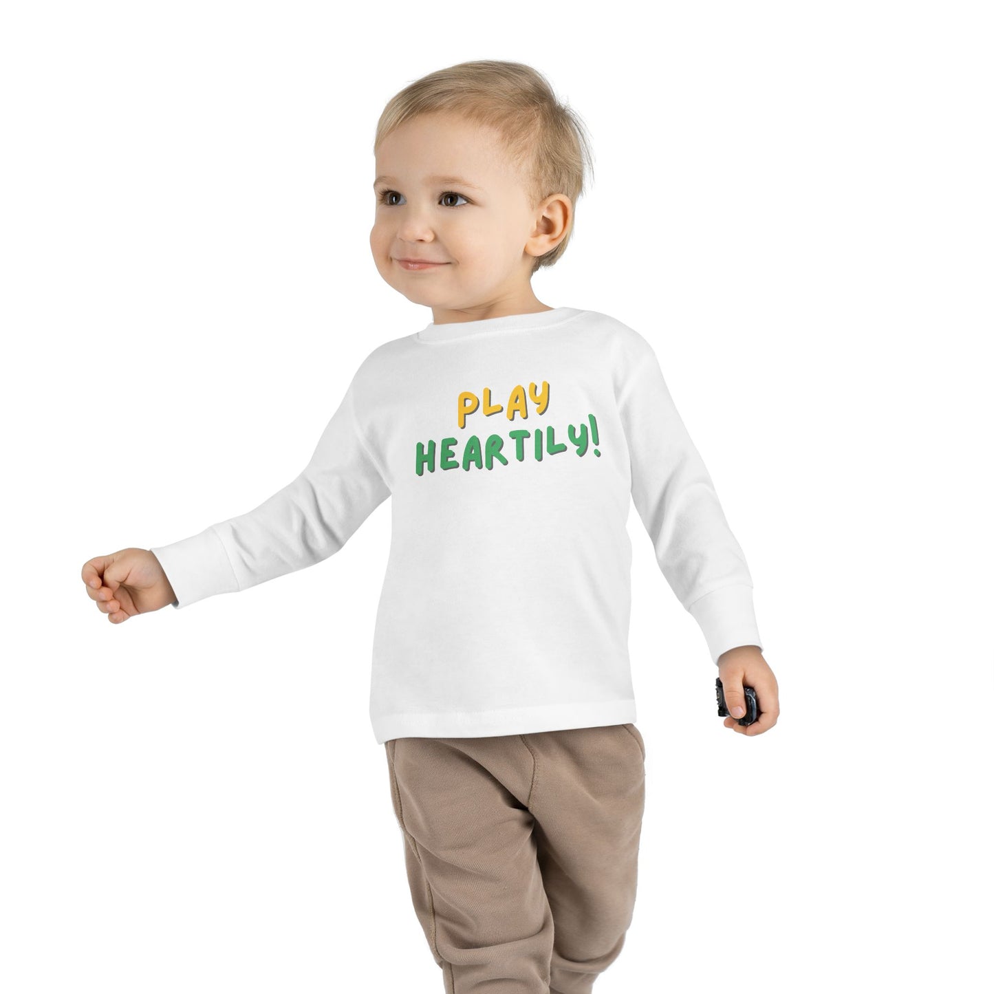 'Play Heartily!' Toddler Long Sleeve Tee