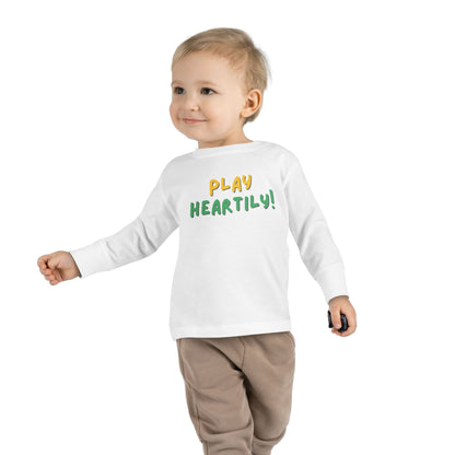 'Play Heartily!' Toddler Long Sleeve Tee
