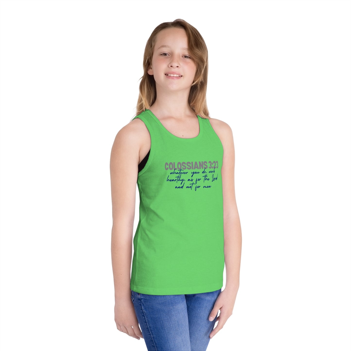 Colossians 3:23 Scripture Kids Tank Top