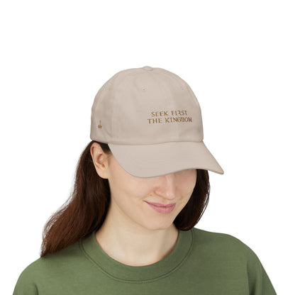 Seek First The Kingdom Dad Cap