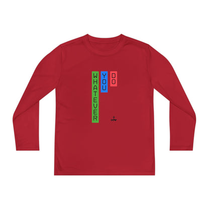 Vertical Block 'Whatever You Do' Youth Long Sleeve Tee