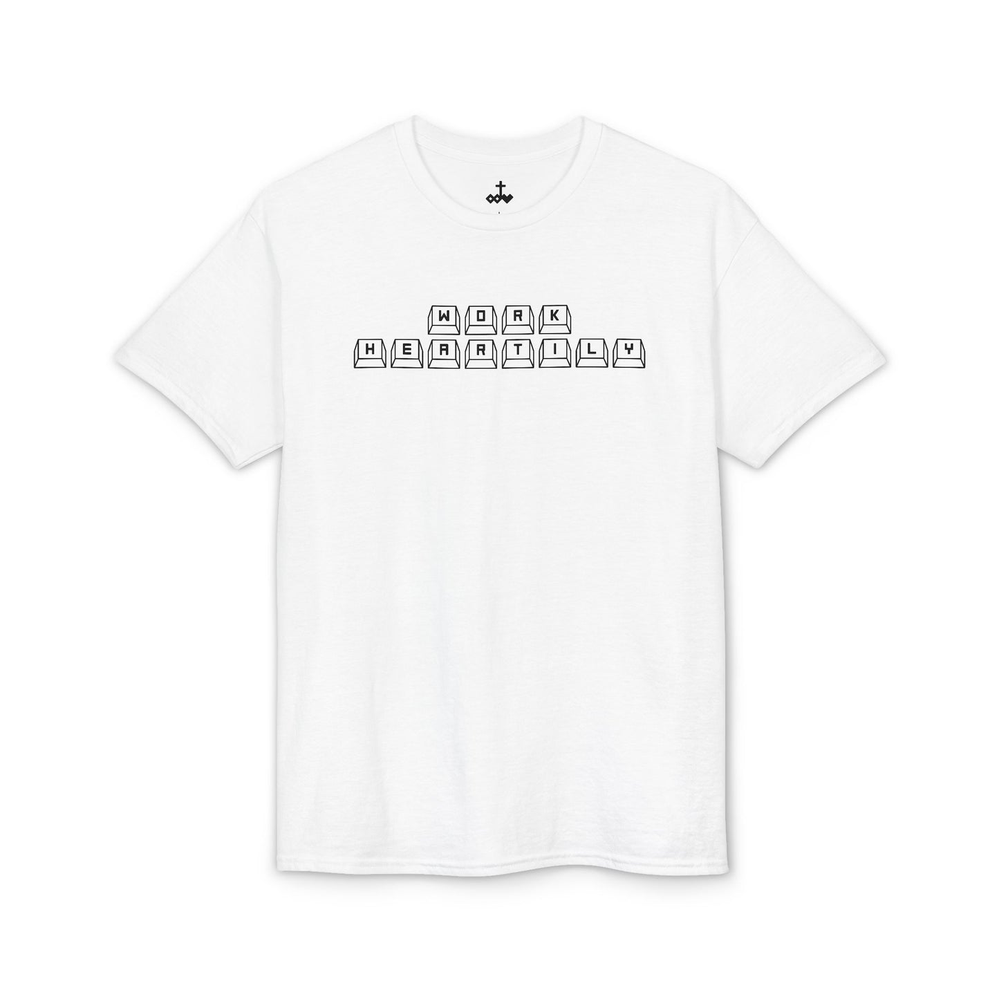 'Work Heartily' Keyboard T-Shirt