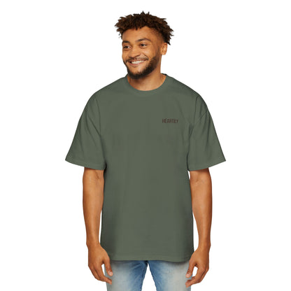 Heartily Men's Camo Logo Heavy Oversized Tee