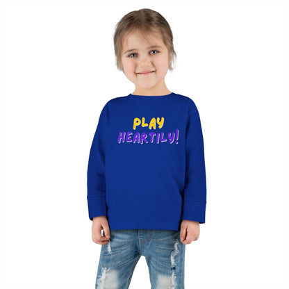 'Play Heartily!' Toddler Long Sleeve Tee