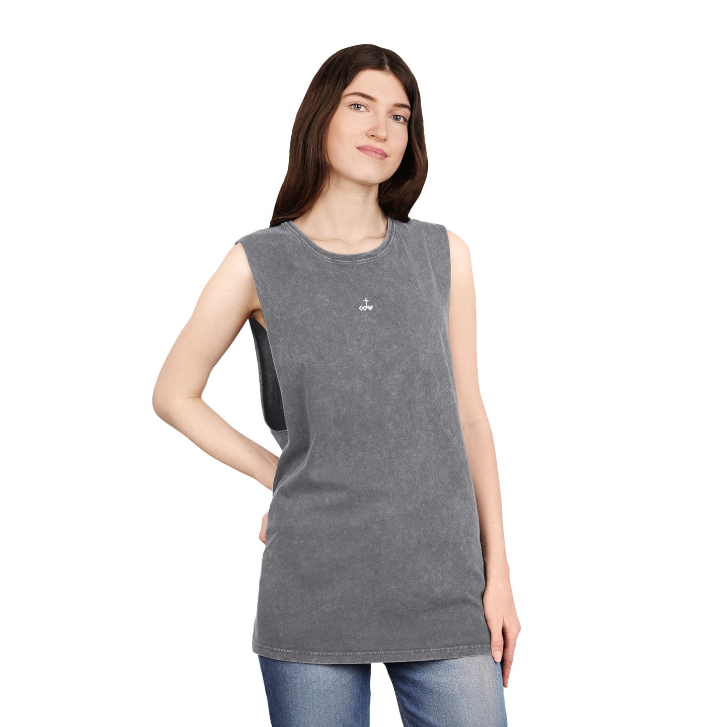 Unisex Logo Stonewash Tank Top