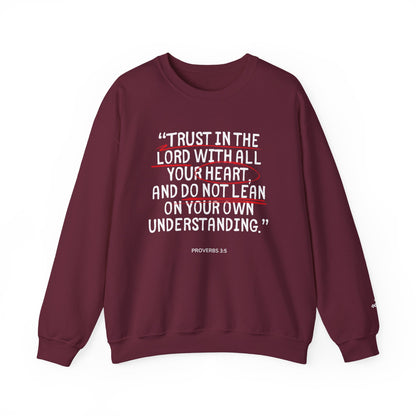 'Trust in the Lord' Proverbs 3:5 Crewneck Sweatshirt