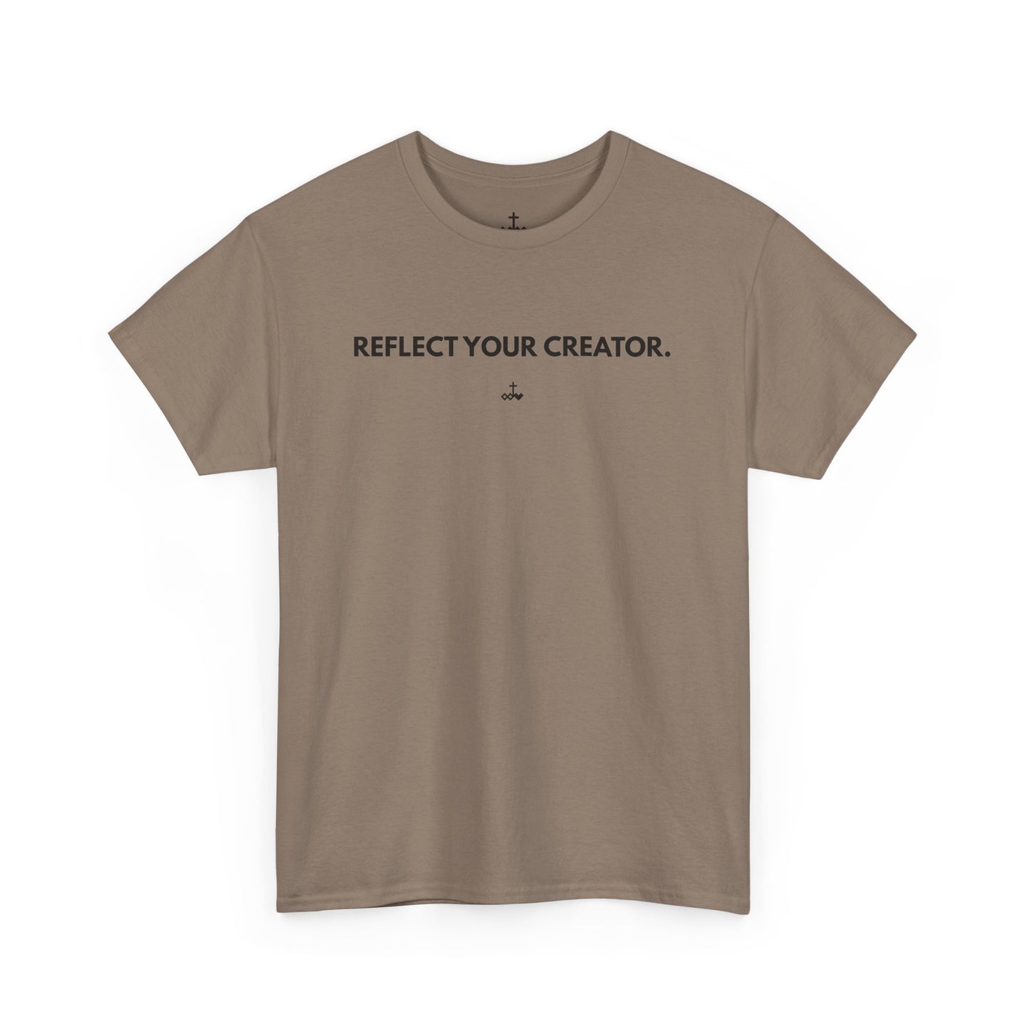 "Reflect Your Creator" Unisex Heavy Cotton Tee, Inspirational Graphic Shirt