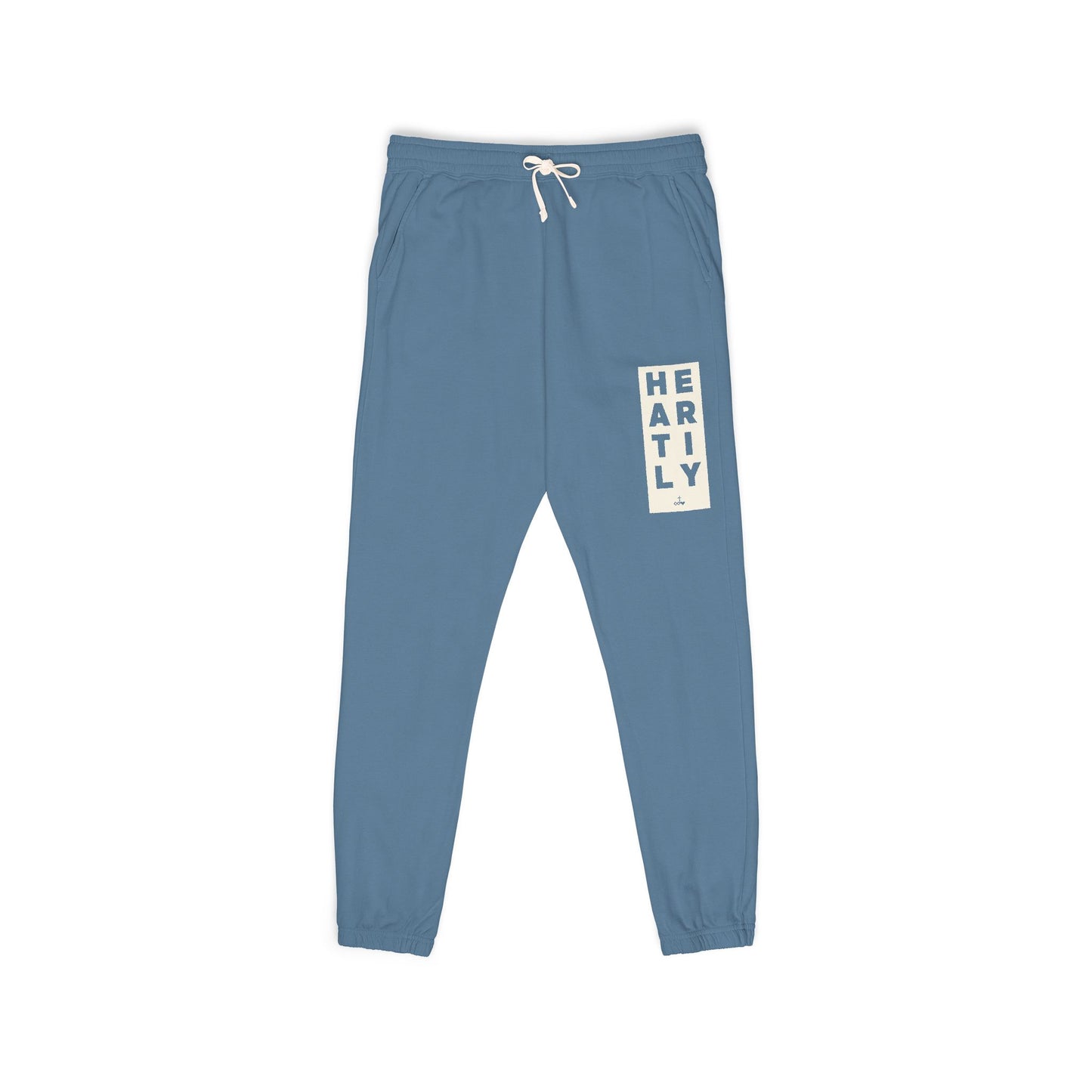Block Border Heartily Garment-Dyed Fleece Joggers