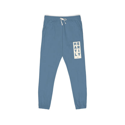 Block Border Heartily Garment-Dyed Fleece Joggers