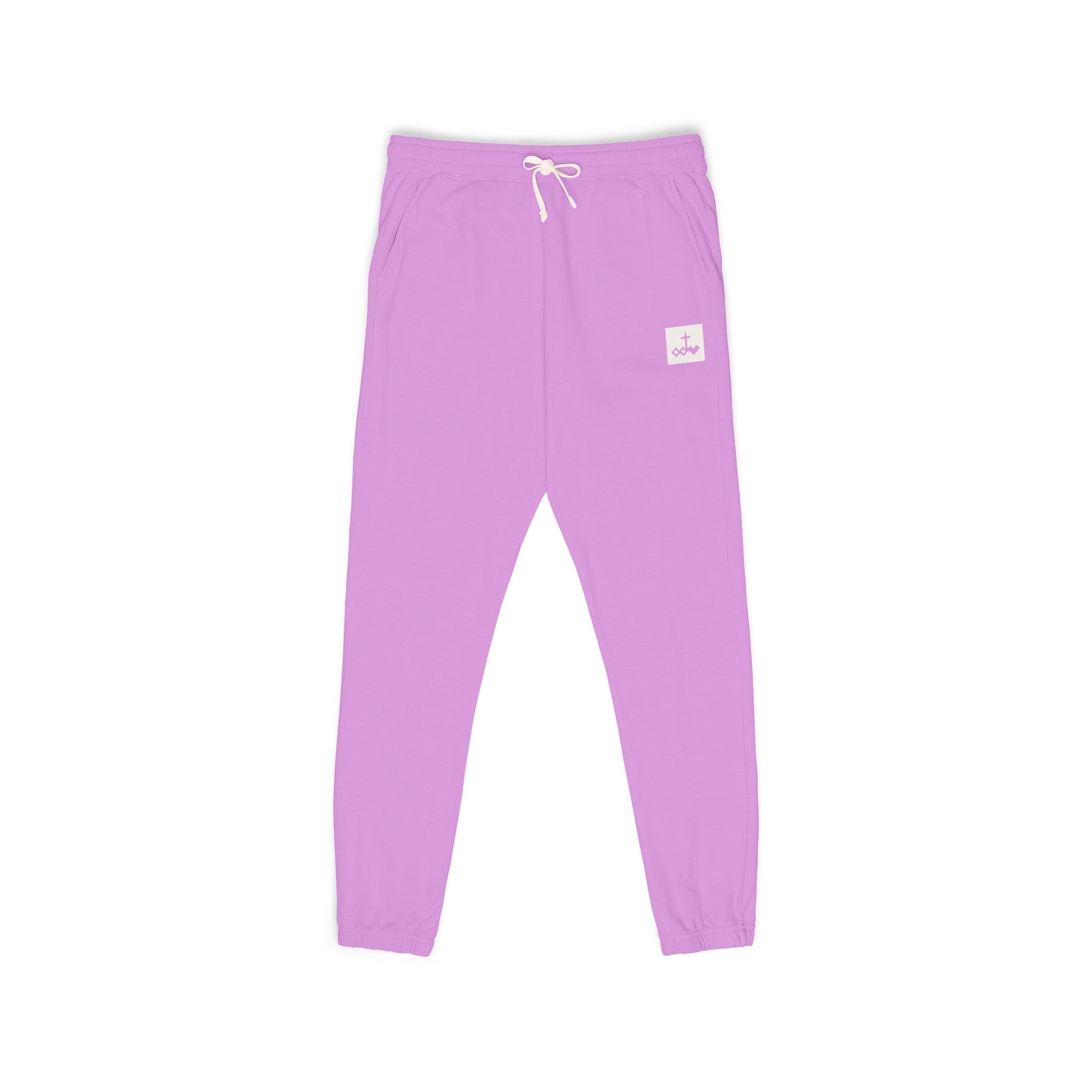 Block Bordered Logo Garment-Dyed Fleece Joggers