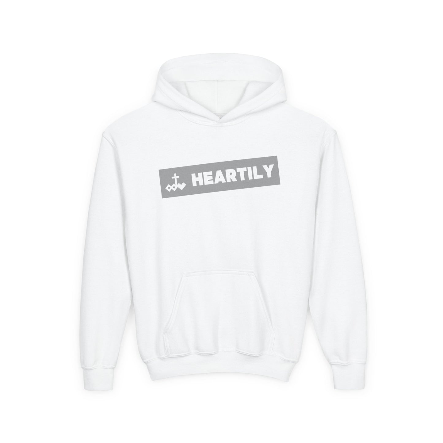 Bordered Name & Logo Youth Hoodie