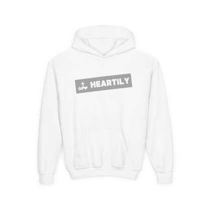 Bordered Name & Logo Youth Hoodie