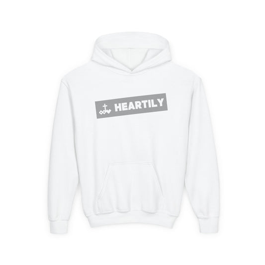 Bordered Name & Logo Youth Hoodie