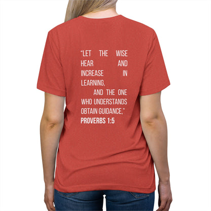 Proverbs 1:5 Student Unisex Tee