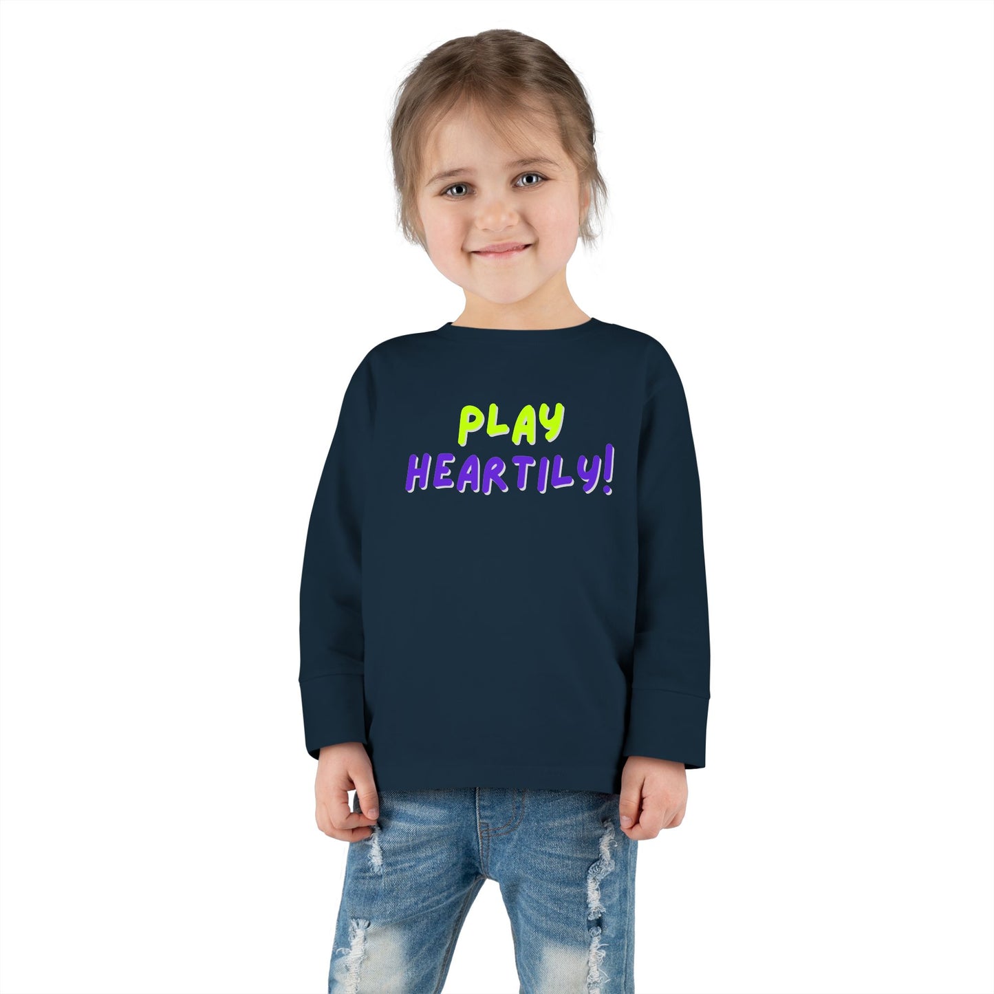 'Play Heartily!' Toddler Long Sleeve Tee