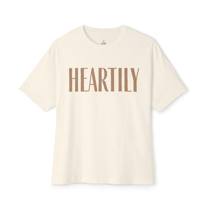 Vintage Heartily Oversized Unisex Tee