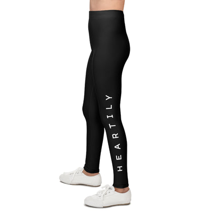 Heartily Side-Print Youth Athletic Leggings