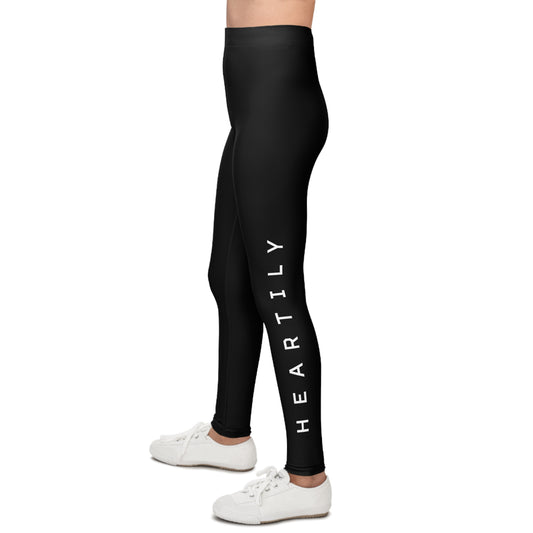 Heartily Side-Print Youth Athletic Leggings