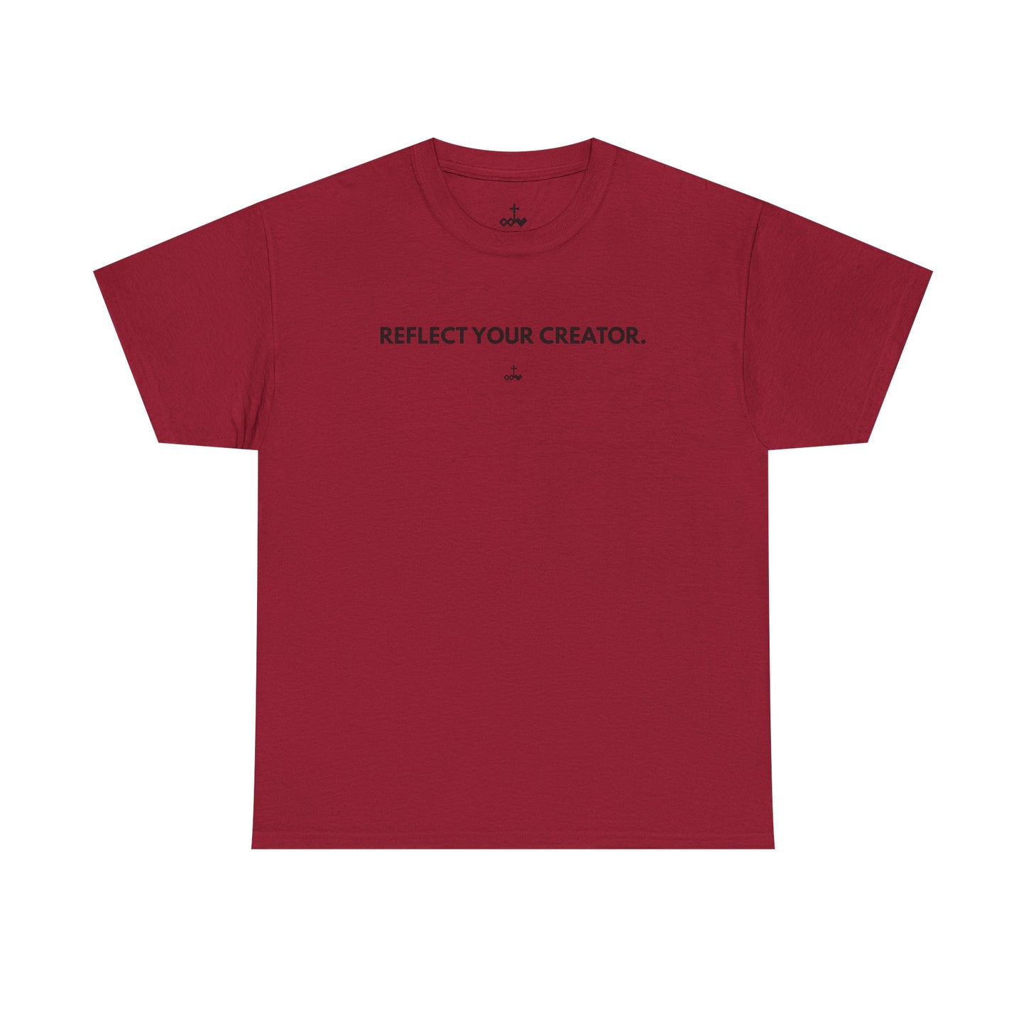 "Reflect Your Creator" Unisex Heavy Cotton Tee, Inspirational Graphic Shirt