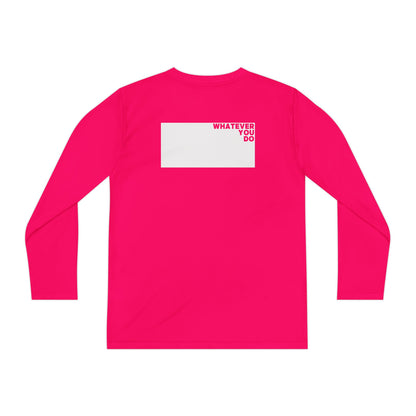 Block Font Youth Long Sleeve Tee