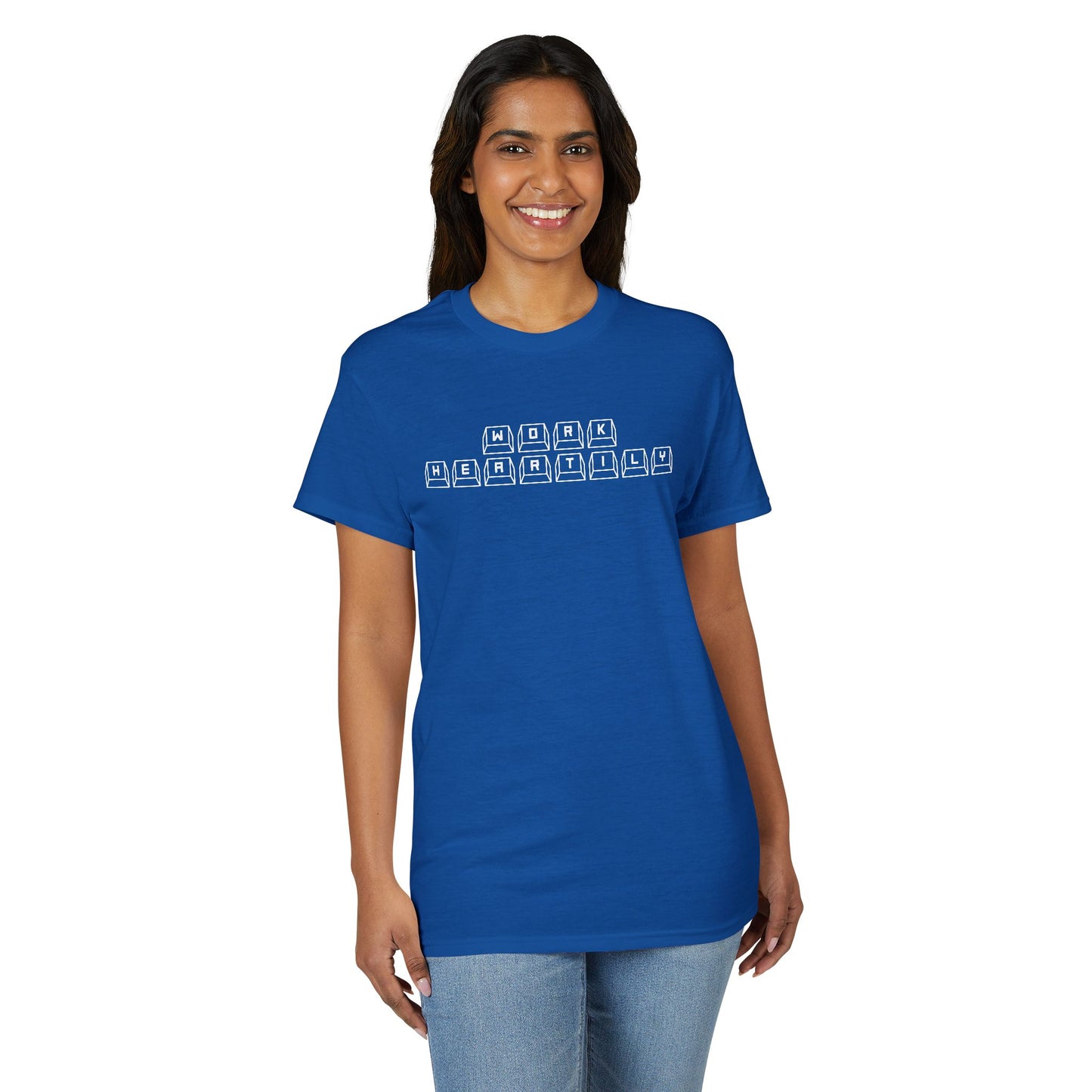 'Work Heartily' Keyboard T-Shirt