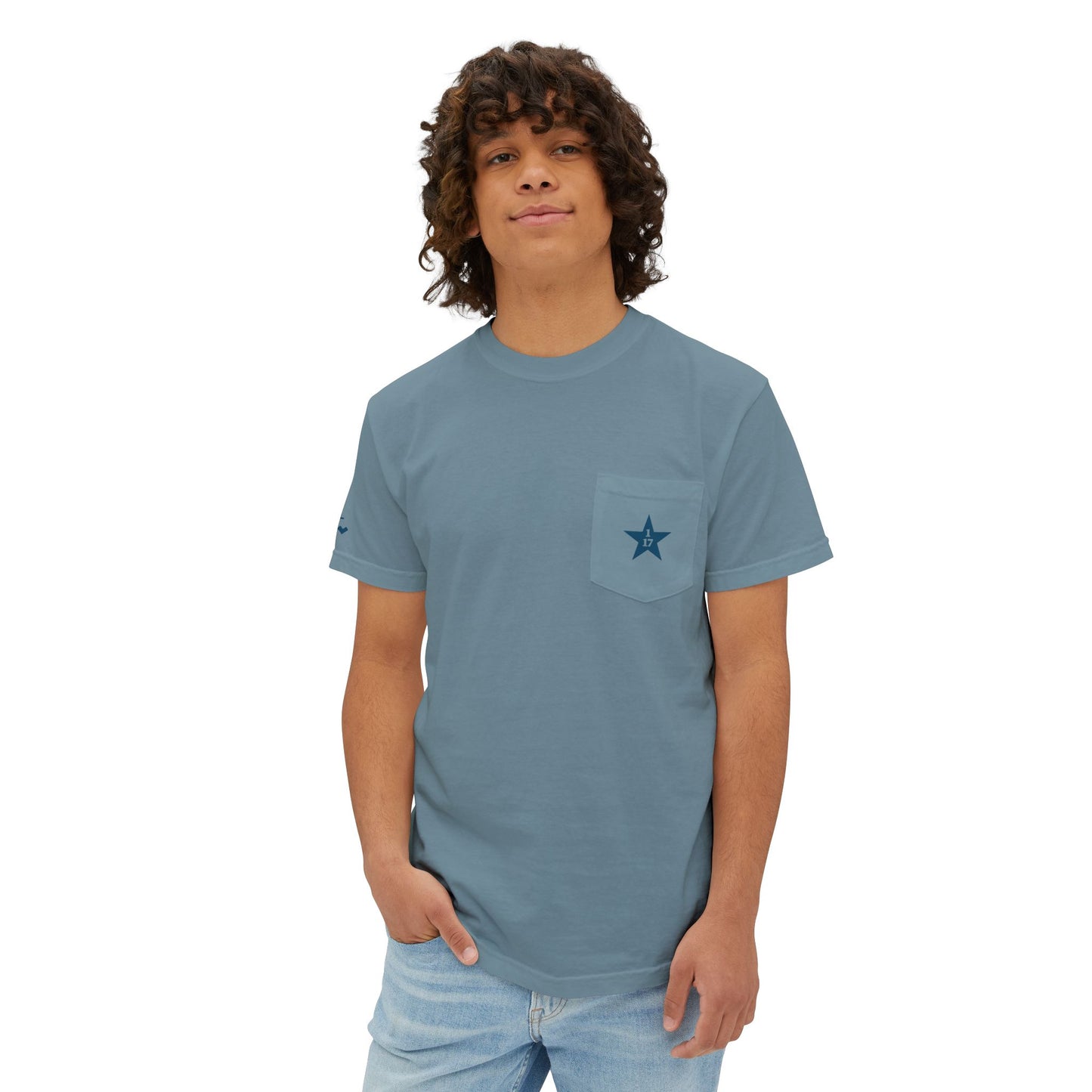 Quote & Graphic Pocket T-Shirt