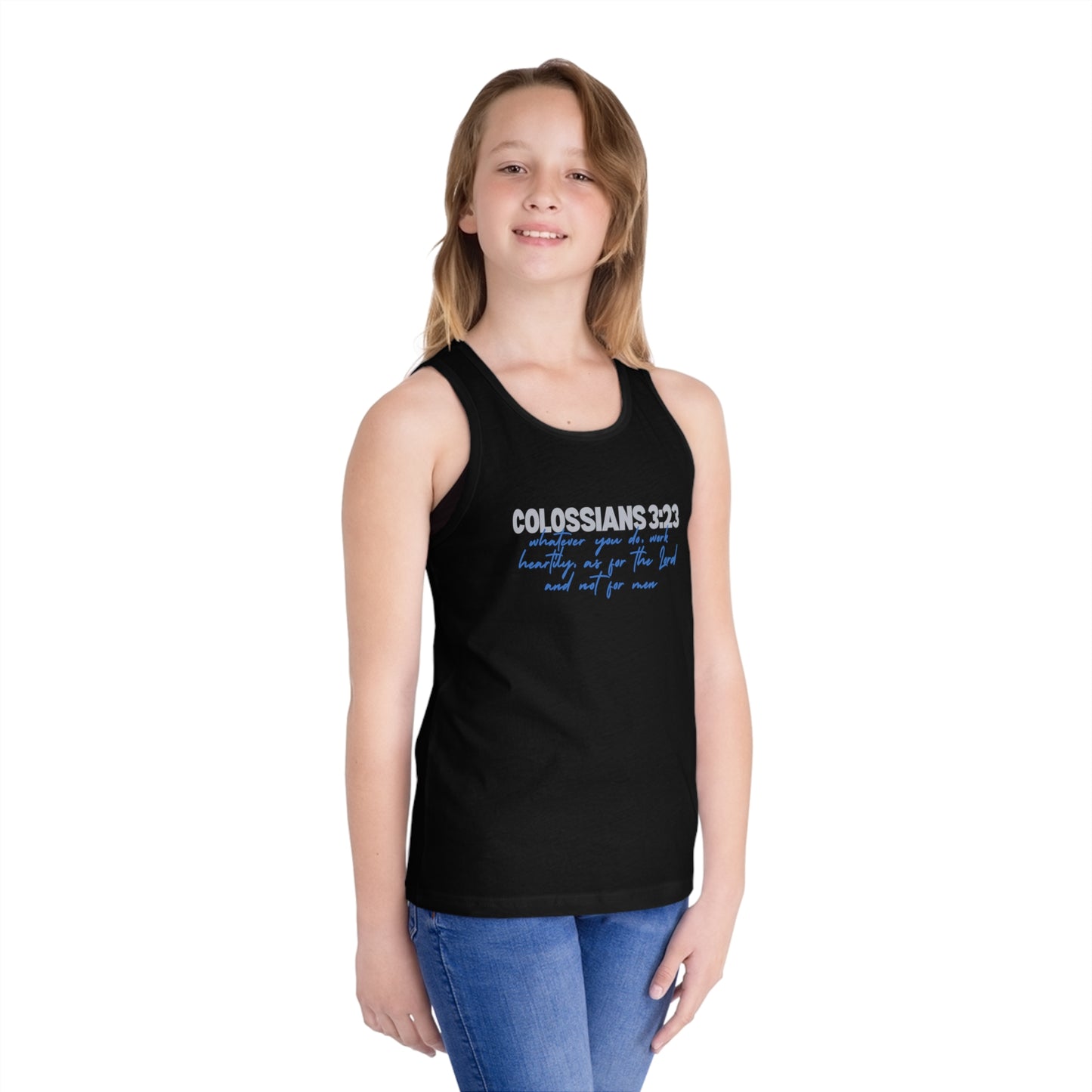 Colossians 3:23 Scripture Kids Tank Top