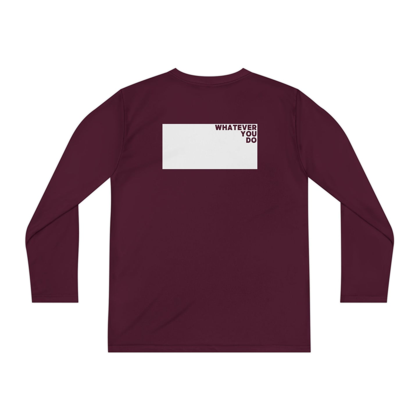 Block Font Youth Long Sleeve Tee