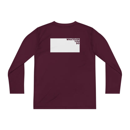 Block Font Youth Long Sleeve Tee