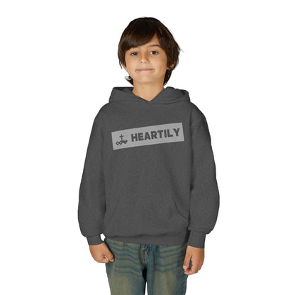 Bordered Name & Logo Youth Hoodie