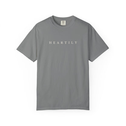 Plain Heartily Scripture T-Shirt
