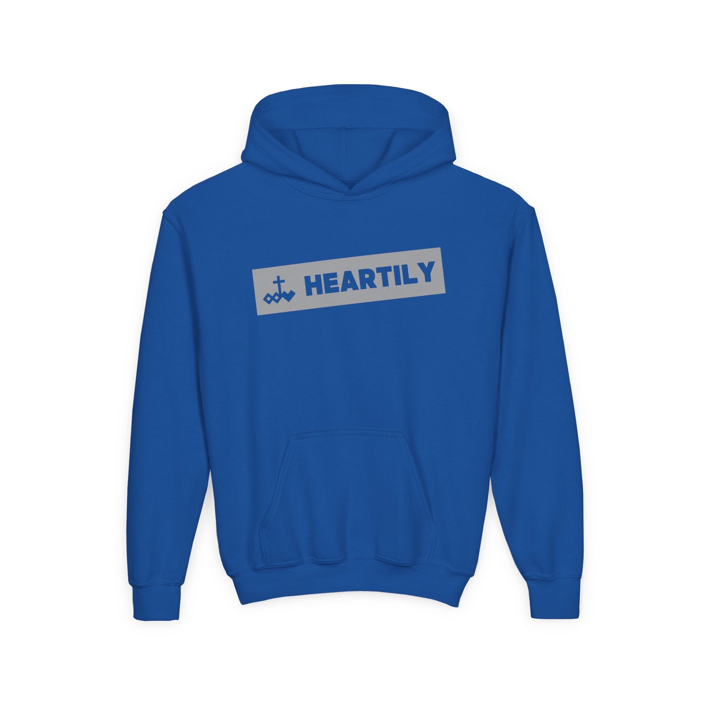 Bordered Name & Logo Youth Hoodie