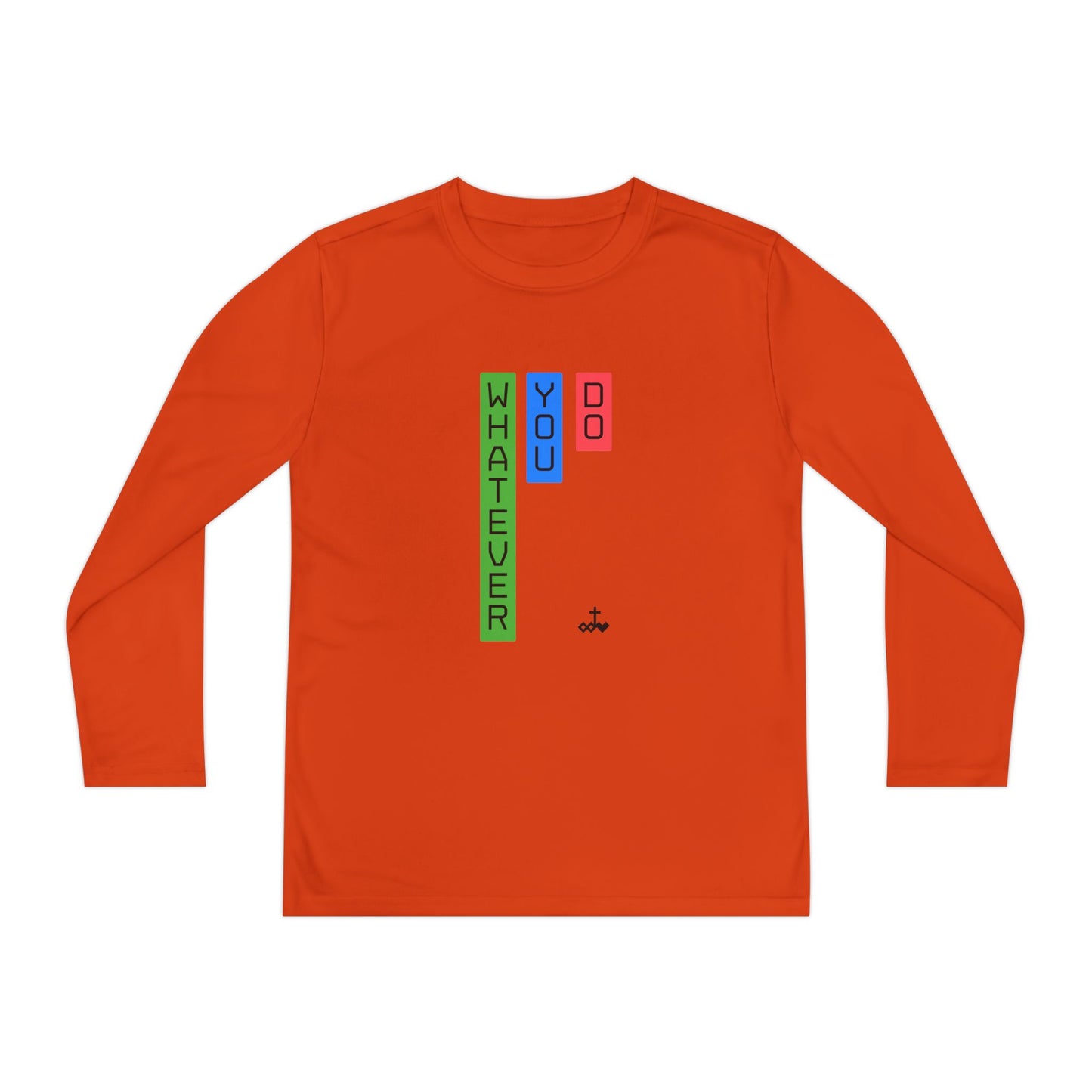 Vertical Block 'Whatever You Do' Youth Long Sleeve Tee