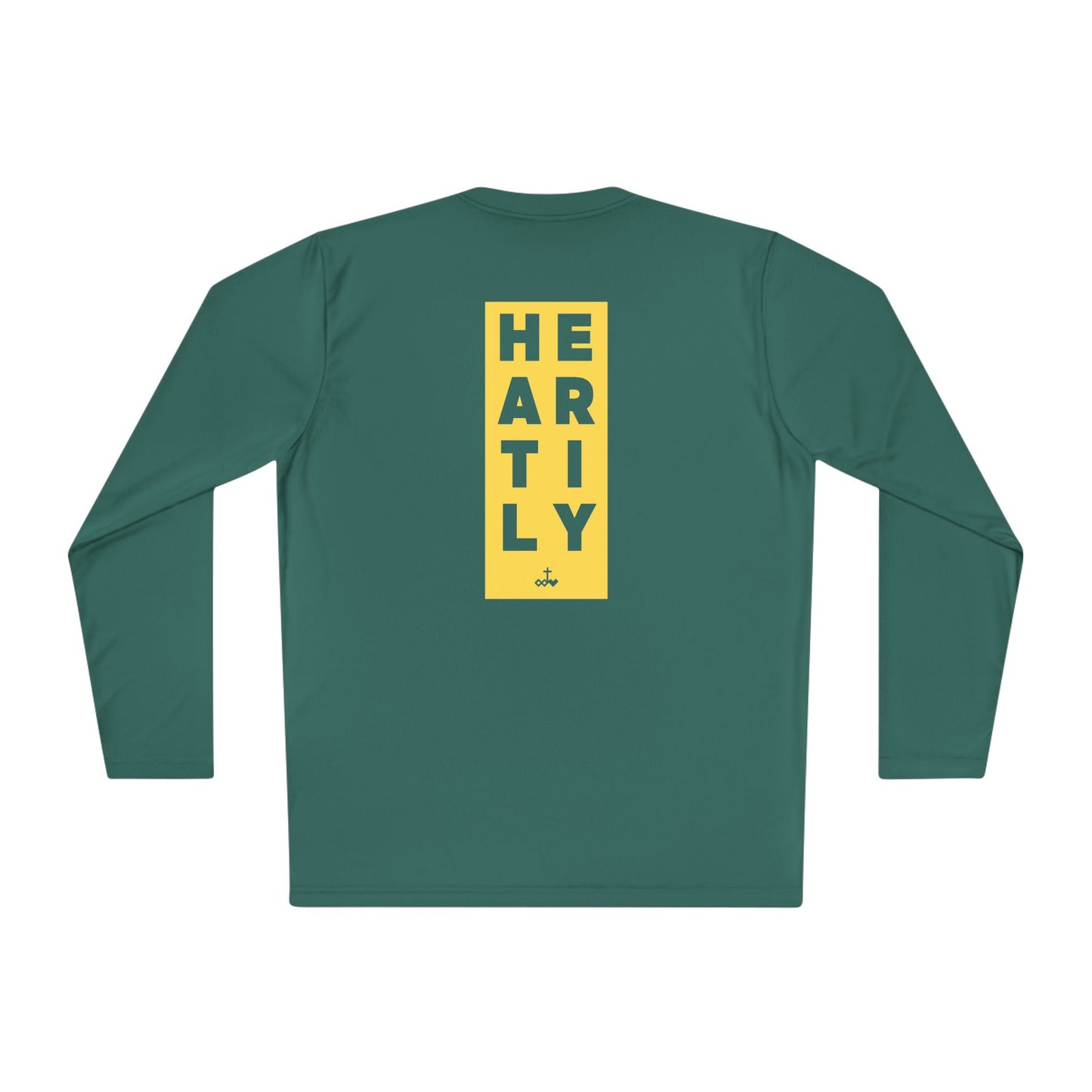 Block Border Text Performance Long Sleeve Tee