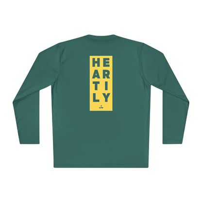 Block Border Text Performance Long Sleeve Tee