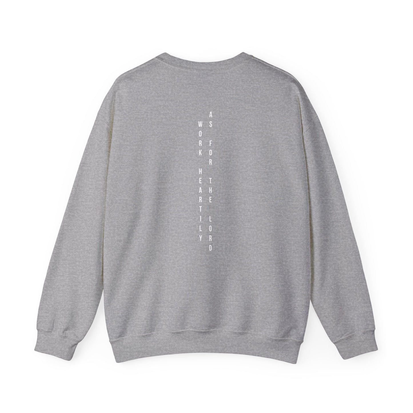 Vertical Text Crewneck Sweatshirt