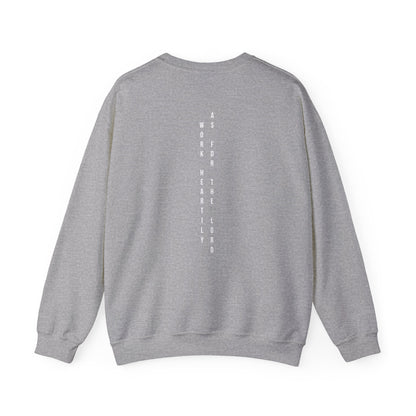 Vertical Text Crewneck Sweatshirt
