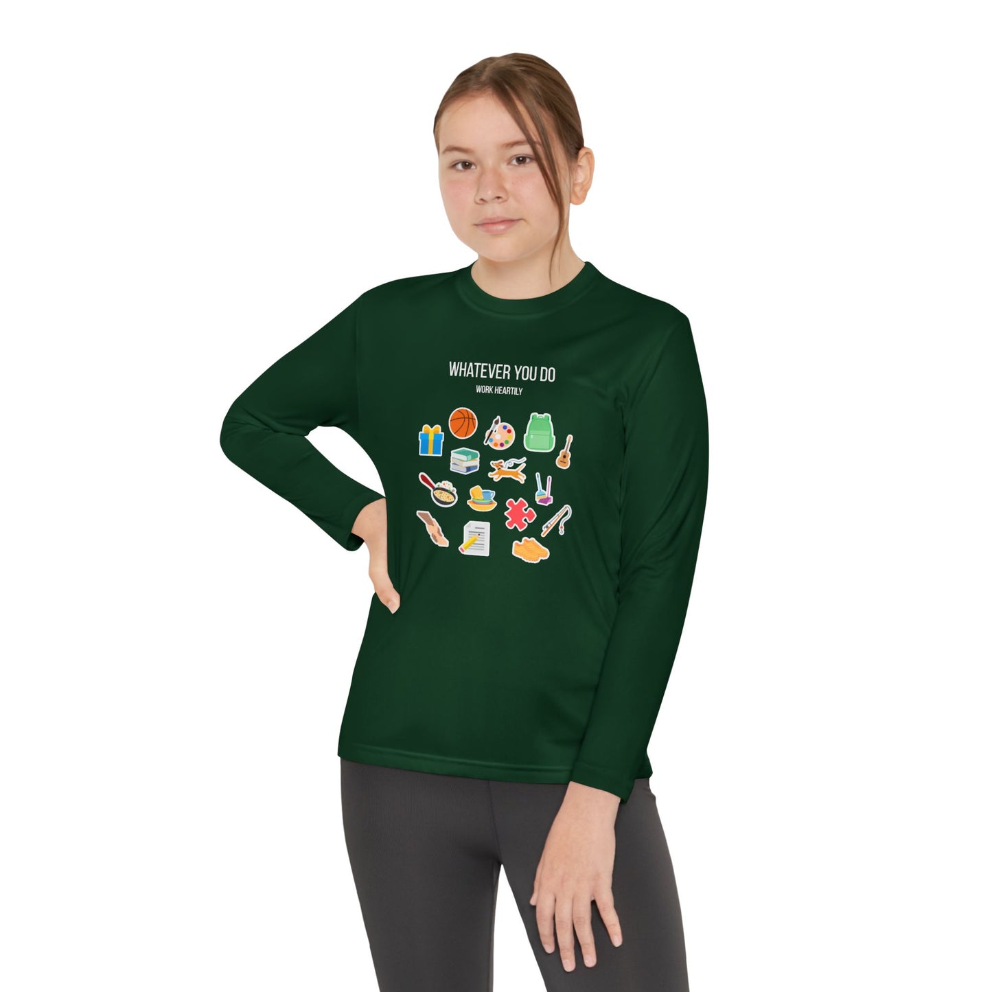 'Whatever You Do' Youth Long Sleeve Tee