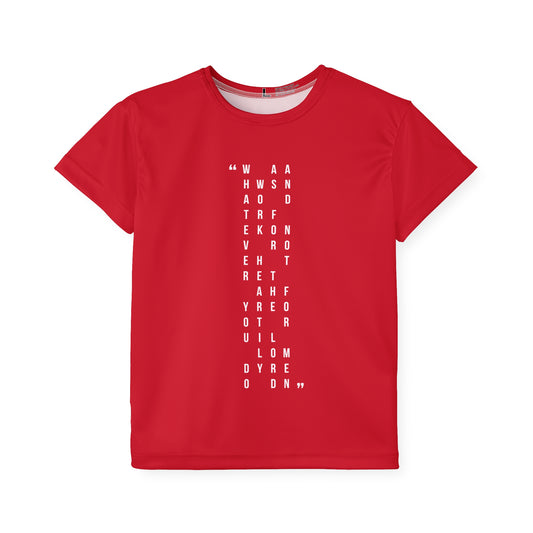 Vertical Verse Kids Sports Jersey