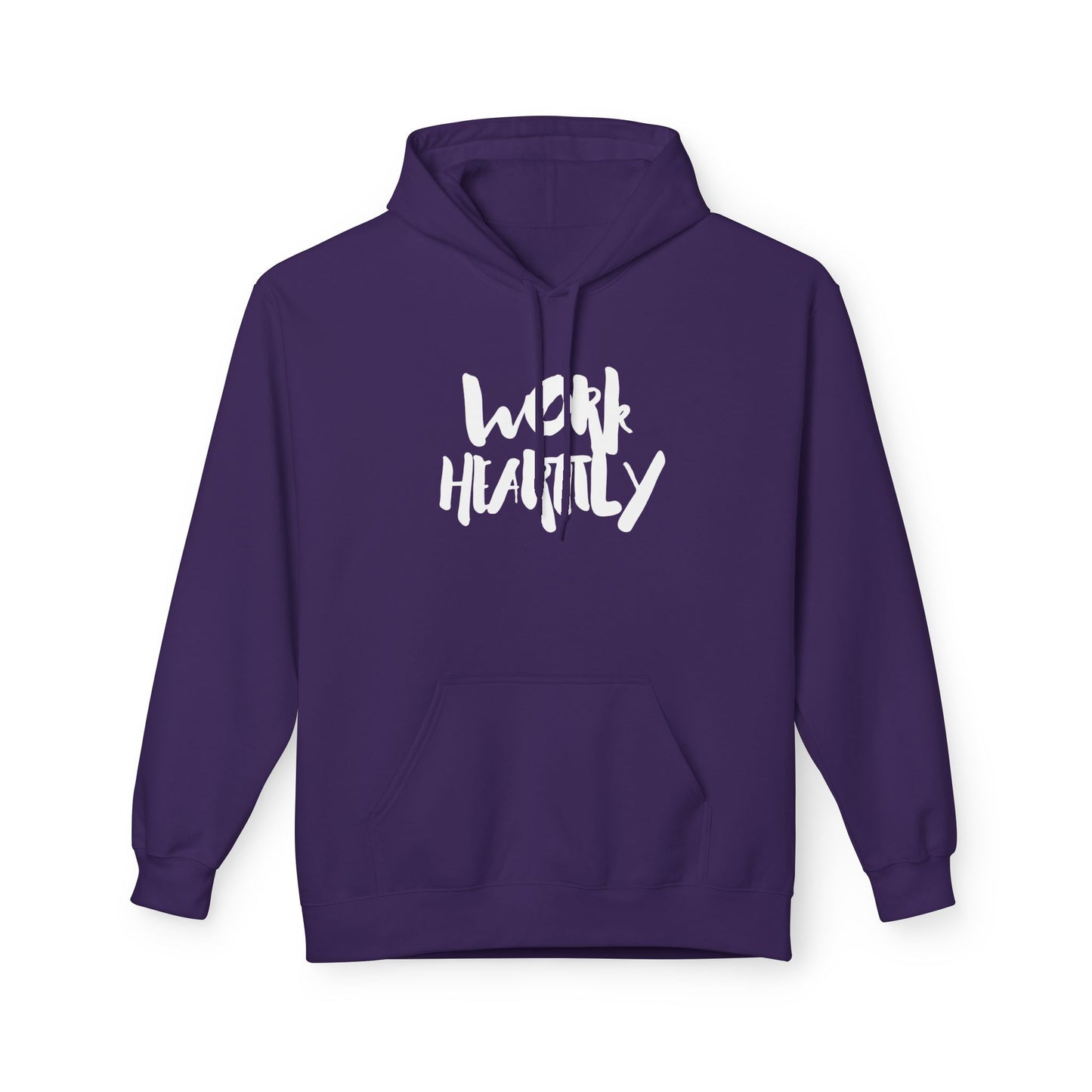 Marker "Work Heartily" Unisex Fleece Hoodie