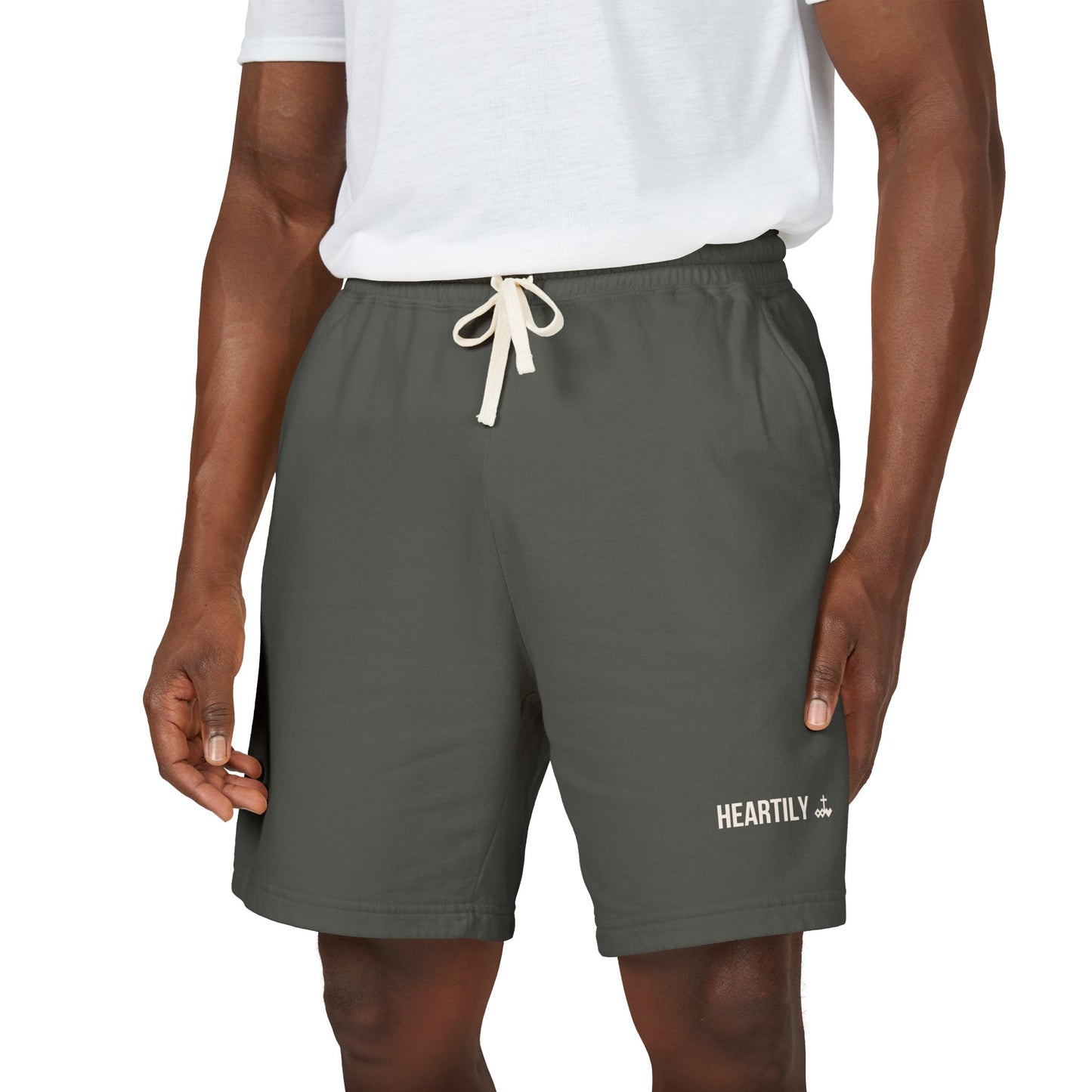 Lightweight Garment-Dyed Fleece Sweat Shorts