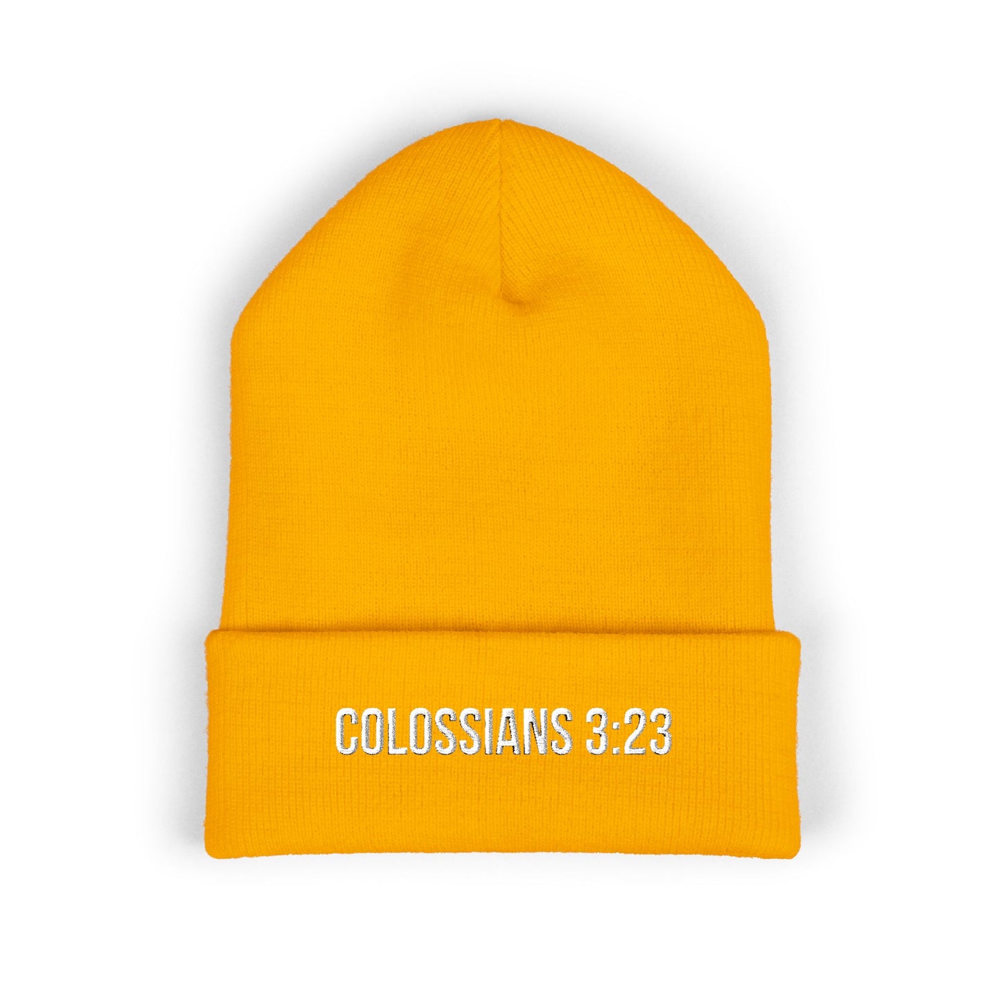 Colossians 3:23 Embroidered Beanie