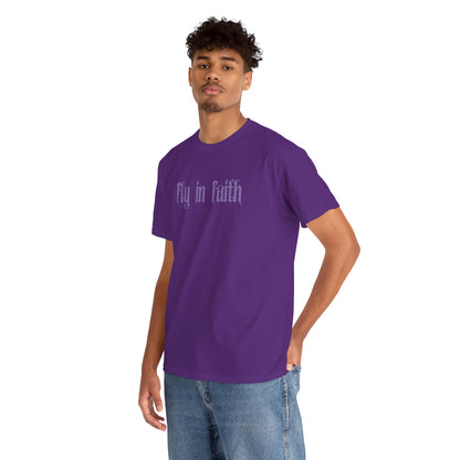 Fly in Faith Gothic Script T-Shirt