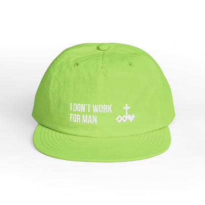 'I Don't Work for Man' Embroidered Snapback Surf Cap