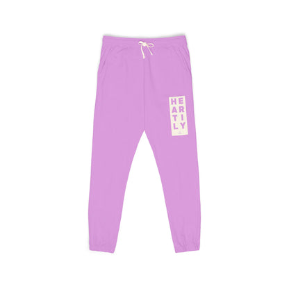 Block Border Heartily Garment-Dyed Fleece Joggers